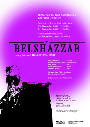 Plakat - G.F. Händel – «Belshazzar» (2010)