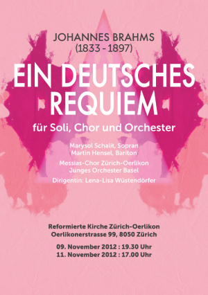 Plakat - J. Brahms – «Ein deutsches Requiem»