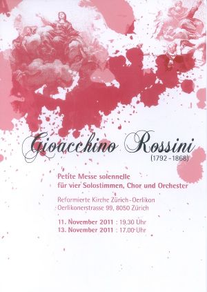 Plakat - G. Rossini – «Petite Messe solennelle»